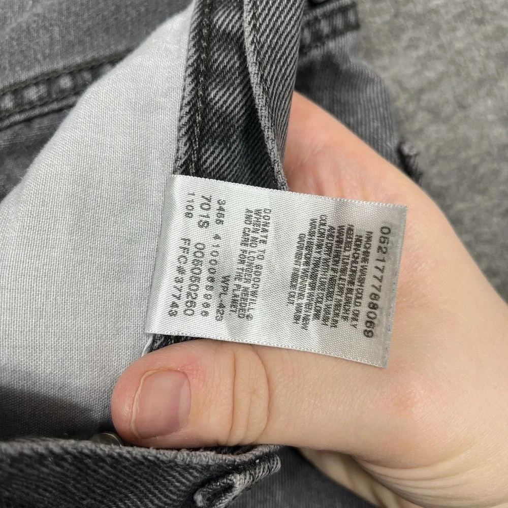 Vintage Y2K Levis 505 Jeans Mens 34x34‎ Black Straight Faded distressed